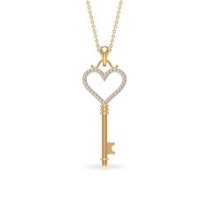 Product Details This stunning cubic zirconia open heart key pendant necklace is the perfect way to show your love to your partner. This stunning pendant features a heart shape open key, making it more appealing and attractive. The delicate heart shape is encrusted with sparkling cubic zirconia stones, and the key pendant symbolizes your love and devotion. The necklace comes in a surfaced-prong setting. Perfect for any occasion, from a romantic dinner date to a special event. Product Information Key Pendant Necklace, Heart Key, Heart And Key, Romantic Dinner, Dinner Date, Key Pendant, Romantic Dinners, Open Heart, Heart Shape