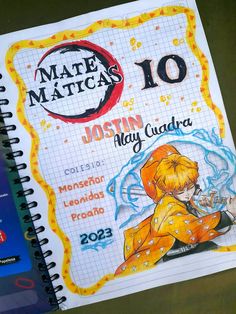 Carátula portada anime 2023 marca Anime Demon Slayer Drawing, Uñas Demon Slayer, Demon Slayer Personajes, Demon Slayer Journal, Demon Slayer Ideas, Matematicas Aesthetic, Demon Slayer Love, Art Demon Slayer, Demon Slayer Chibi