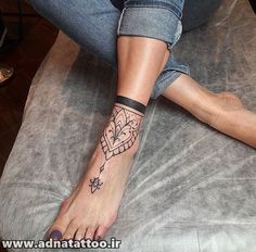 a person with a tattoo on their foot