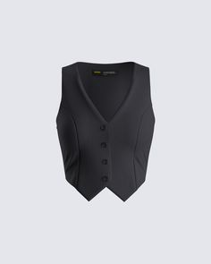 You’ll be calling all the shots in this black sleeveless cropped vest top 🖤 Crafted from stretch suiting fabric, this versatile piece will have them all aware of who’s in charge 👏 Cropped Vest Top, Black Off Shoulder Top, Crop Vest, Future Of Fashion, Vest Crop Top, Welcome To The Future, Suiting Fabric, 90s Fashion Outfits