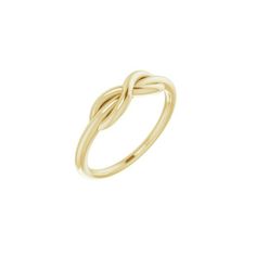 With no beginning or end, the infinity symbol signifies eternal love and infinite devotion. This stunning ring is an elegant addition to any jewelry collection. Metal: 14K gold Band Width: 1.7mm