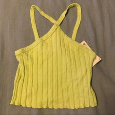 Lime Green Zara Tank Top, Nwt! Trendy Lime Green Summer Tops, Spring Stretch Lime Green Top, Fitted Yellow Zara Top, Trendy Neon Yellow Top For Summer, Lime Green Sleeveless Summer Tops, Trendy Neon Yellow Tops For Summer, Casual Lime Green Summer Tops, Trendy Neon Yellow Summer Top, Casual Lime Green Tops For Summer