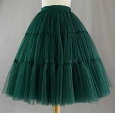 When buying, please tell me the last time I need a skirt, thank you! A tulle skirt with an elastic waist is suitable for women of any size. Purchase guide Waist: choose the actual waist Length: measurement from waist to the part you need!(Refer to the last picture for measurement) Color: leave a note for us the color and color number About Orders  If the waist is over than 40 inches, please choose the custom make !  If the length is over than 25.5inches, please choose the custom make ! If the le Custom Tulle Skirt, Green Tulle Skirt, Dark Green Skirt, Church Dresses For Women, Tulle Wedding Skirt, Womens Tulle Skirt, Full Tulle Skirt, Christmas Skirt, Green Tulle