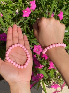 Baby Pink Beaded Bracelet, Light Pink Beaded Bracelet, Round Pink Beaded Bracelet, Pink Beaded Jewelry, Pink Beaded Accessory, Pink Bracelet - Etsy Pink Beaded Jewelry, Pink Beaded Bracelet, Pink Beaded Bracelets, Glass Beaded Bracelet, Wrist Bracelet, Glass Beaded Bracelets, Pink Bracelet, Bracelet Handmade, Beaded Bracelet