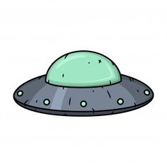 a green alien hat with rivets on the bottom is shown in this cartoon