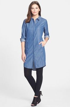 Eileen Fisher Classic Collar Shirtdress | Where to buy & how to wear Old Lady Clothes, Aha Aha, Eileen Fisher Style, Power Woman, Lady Clothes, Fashion Blogs, Fashion For Women Over 40, Power Dressing