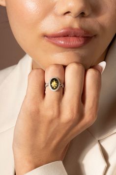 Amber Open Ring For Anniversary, Elegant Oval Amber Rings, Elegant Amber Oval Rings, Elegant Amber Cabochon Ring, Formal Amber Open Ring Jewelry, Elegant Amber Rings For Gifts, Amber Wedding Rings With Polished Finish, Elegant Yellow Hallmarked Signet Ring, Luxury Amber Rings