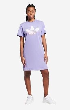 Great Shopping Adidas Originals Women's Long Dress T-shirt RRP ๏ฟฝ49.99, Stunning Womens Dresses Adidas T-shirt For Spring Streetwear, Sporty Adidas Cotton Dress, Fitted Purple T-shirt For Spring, Fitted Cotton T-shirt Dress With Crew Neck, Cotton Graphic Print T-shirt Dress With Short Sleeves, Casual Crew Neck Dress With Relaxed Fit, Relaxed Fit Casual Dress With Crew Neck, Trendy Spring T-shirt Dress, Summer Crew Neck Relaxed Fit Dress