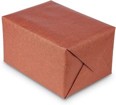 an orange leather box on a white background