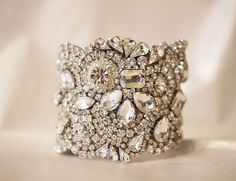 Our Classic All Swarovski Crystal Old Hollywood by Couturelove Bridal Cuff Bracelet, Bridal Cuff, Jewelry Repurposed, Cuff Bracelets Handmade, Jewellery Ideas, Bridal Bracelet, Diy Vintage, Crystal Bracelets, Old Hollywood