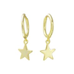 A beautiful dainty Star hoops earrings simple and cute, perfect for everyday wear. D E T A I L S --♡-- M A T E R I A L S :• 18k Gold Plated Over 925 Sterling Silver -----------------------♡--------------------SIZE- Descriptions details in the photos Star Hoop Earrings, Star Light, Hoops Earrings, Earrings Simple, Fabulous Jewelry, Simple Earrings, Jewelry Lover, Star Earrings, Rhodium Plated