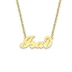 Isai name necklace Gold Custom Necklace, Personalized Gifts For Her 
								Add something extra special to your jewelry box with Name Necklace Official engravable necklaces.
								The Isai's 14k gold name necklace is best gifts for Isai. Name Necklace Official provides affordable engravable jewelry that won't 
								break the bank. In addition, these pieces make for very thoughtful and appreciated gifts for friends and family. 
								And whether valentine's day gifts, mother's day gifts, Customizable 14k Gold Necklaces For Anniversary Gift, Customizable 14k Gold Name Necklace For Anniversary, Yellow Gold Name Necklace For Anniversary Gift, Customizable Yellow Gold Name Necklace For Anniversary, Gold Custom Name Necklace For Anniversary, Nameplate Necklace For Anniversary, Yellow Gold Name Necklace For Anniversary, 14k Gold Custom Name Necklace For Anniversary, Nameplate Necklace For Anniversary Gift