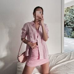 Image discovered by 𝐂𝐋. Find images and videos about fashion, style and photography on We Heart It - the app to get lost in what you love. Touch Of Pink Outfit, Look Rose, Rilakkuma, Fashion Tips For Women, Pink Outfit, Looks Style, Fashion Killa