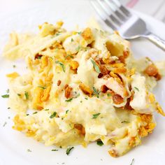 this chicken noodle casserole is an easy and delicious side dish