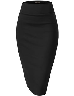 PRICES MAY VARY. FABRIC COMFORT: They are made from high-quality materials that meet your expectations for women's pencil skirts, combining stretch and durability to provide you with a comfortable fit, ensuring you can wear them multiple times without getting bored. COMFORTABLE STRETCH: This dress will hug your curves in all the right places while still allowing you the freedom to slip on and off with ease. You can sit on it easily without having to worry about it moving up or squeezing too tigh Office Pencil Skirt, Stretch Pencil Skirt, High Waisted Pencil Skirt, Womens Pencil Skirts, Black Pencil Skirt, Pencil Skirt Black, Midi Skirt Pencil, Black Pencil, Cute Skirts