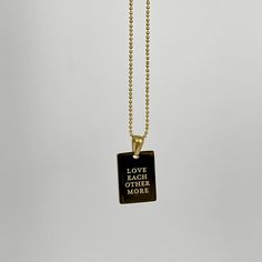 Let your love for each other shine with this gorgeous gold pendant necklace! With its beautiful design and meaningful message, it's a wonderful way to express your appreciation and affection for your special someone. 16" + 2" Ext 18k gold plated over stainless steel Water & tarnish resistant hypoallergenic Meaningful Messages, Love Each Other, Original Gift, Gold Pendant Necklace, Cz Stone, Steel Water, Phone Numbers, Gold Pendant, Sale Items