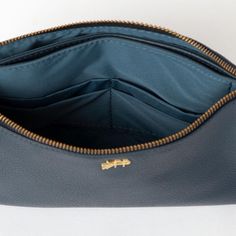 Navy Classic Zip Pouch Bags Bags Functional Everyday Pencil Case With Zipper Pouch, On-the-go Bag With Zipper Pocket And Pouch Shape, Functional Everyday Zipper Pouch Pencil Case, Blue Travel Cosmetic Bag With Removable Pouch, Functional Everyday Pouch Pencil Case, Functional Pouch Pencil Case For Everyday Use, Functional Pencil Case With Zipper Closure, Functional Pencil Case With Zipper Pocket For Daily Use, Blue Pouch With Removable Section For On-the-go