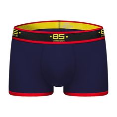 The iconic symbol of the Maison, is embroidered on these stretch cotton jersey boxers with functional fly. Elastic logoed waistband.[custom tab]FABRIC #1: 95% COTTON 5% ELASTANE [/custom tab] Boxer Briefs, Stretch Cotton, Red Yellow, Briefs, Fashion News, Latest Trends, Navy Blue, Womens Shorts, Elastic