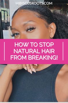 How to stop hair breakage fast! Easy hair breakage remedies for black women dealing with hair loss. Hair Breakage Remedies, Natural Curly Hair Care, Stop Hair Breakage, Unwanted Hair Growth, Natural Hair Growth Tips, Beauty Hacks Skincare, Hair Care Growth, Hair Care Regimen