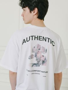 Editor's NotesESN's DTG authentic back printing t-shirt features a casual and trendy silhouette and versatile enough for everyday use.- Oversized fit- Dropped shoulder- Graphic print at chest and back- Ribbed necklineMeasurements(in.)- Size: M / L - Shoulder: 21.7 / 22.4 in.- Chest: 23.2 / 24 in.- Sleeve length: 9.4 / 9.8 in.- Length: 30.3 / 31.1 in.*Model informationMan - Height: 6'1 Weight: 156.5 lbs Size: LComposition & Care- 48% Cotton 52% Polyester- Dry cleaningDesigner- by ESN Print T Shirt, Sleeve Length, Mens Tshirts, Mens Tops, T Shirt, White