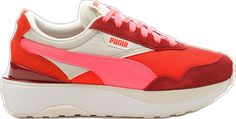 Retro Pink Sneakers For Sports, Retro Pink Sports Sneakers, Retro Pink Sneakers With Rubber Sole, Retro Puma Sneakers For Sports, Pink Puma Sneakers For Streetwear, Sporty Puma Sneakers For Spring, Pink Puma Logo Sneakers For Streetwear, Spring Sporty Puma Sneakers, Pink Vintage Low-top Sneakers