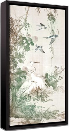 Chinoiserie Nursery, Coastal Chinoiserie, Chinoiserie Panel, Black Framed Wall Art, Large Canvas Prints, Fine Arts Posters, Big Canvas Art, Stretched Canvas Prints, Painting On Canvas