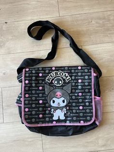 Rare 2010 Sanrio Kuromi Canvas Shoulder Messenger Bag Kawaii Japan Vintage | eBay Japan Vintage, Sanrio Kuromi, Shoulder Messenger Bag, The Bag, Vintage Signs, Messenger Bag, Bags Handbags, Shoe Accessories, Bag Lady