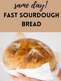 sourdough bread that was made in one day Sourdough Bread In Dutch Oven, Bread In Dutch Oven, Simple Sourdough Bread, Same Day Sourdough, Best Sourdough Starter Recipe, Dough Starter Recipe, Homemade Sourdough Bread Recipes, Simple Sourdough