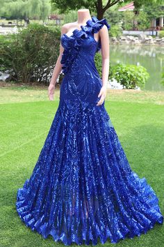 Eine Schulter königliche blaue Promikte Paillette lange formelle Kleider Royal Blue Mermaid Prom Dress, Prom Dresses Sequin, Gowns Dresses Evening, Royal Blue Prom, Blue Prom Dresses, Dresses Sequin, Royal Blue Prom Dresses, Prom Dresses Gowns, Long Prom Gowns