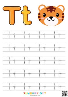 the letter t is for tiger worksheet