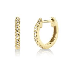 Crafted in 14k yellow gold and .07 carats of diamonds, these petite diamond huggie hoop earrings are so versatile you'll reach for them every day. Ear Jewellery, Diamond Earrings For Women, Diamond Huggie Earrings, Diamond Huggies, Jewelry Staples, Tiny Diamond, Jewel Box, Diamond Hoop Earrings, Huggie Earrings