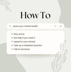 the text how to is displayed above an image of flowers and leaves on a white background