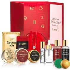 • 12 Day Holiday Countdown - Inspired by the 12 Days of Christmas, the Lovery makeup Christmas advent calendar lets you indulge daily with a new luxurious beauty treat. Behind each of the 12 doors inside the box hides a cute high-quality cosmetic gift! • Home Spa Gift Set - Create a Festive Village with this bath and body gift set. Adorned with Christmas design, place the Advent Calendar under your Christmas Tree to enrich your Christmas decorations and delight women, men, mom, best friend, sist Bath And Body Gift Set, Bath & Body Gift Set, Beauty Advent, Lavender Bath Salts, The 12 Days Of Christmas, Calendar Christmas, Holiday Countdown, Calendar 2023, Beauty Advent Calendar