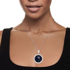 Ross-Simons - C. 2000 Vintage 42.65ct Certified Sapphire Pendant Necklace, 4.01ct t. w. Diamonds. 18". C. 2000. Have you ever seen an heirloom so exquisite? Proudly presented as part of our Estate collection, this awe-inspiring pendant necklace features a showstopping 42.65 carat certified round rose-cut sapphire wreathed by a magnificent double border of 4.01 ct. t. w. round brilliant-cut diamonds. Expertly crafted in high-polished platinum and suspended from a sophisticated wheat chain. GIA Ce Sapphire Pendant Necklace, Sapphire Birthstone, Sapphire Necklace Pendants, Sapphire Pendant, Awe Inspiring, Round Brilliant Cut Diamond, Round Brilliant Cut, Estate Jewelry, Rose Cut