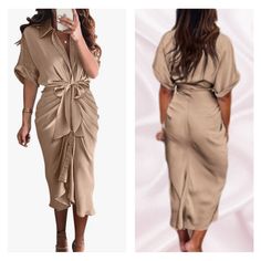 Short Sleeve Belted Ruched Midi Shirt Dress 97%Polyester, 3%Elastane S=Us 4-6, M=Us 8-10, L=Us 12-14, Xl=16 New To Poshmark? Sign Up With Code Styleyourself To Get $10 Off Your First Purchase. Shop My Closet For: Bohemian, Boho, Spring, Summer, Fall, Winter, Vacation, Cruise, Holiday, Photo-Shoot, Birthday, Occasion, Wedding, Fun, Casual, Party, Gift, Shopping, Girly, Trendy, Modest, Date Night, Chic, Classy, Classic, Elegant, Statement, Dressy, Fancy, Preppy, Feminine, Soft, Romantic, Bride, Li Ruched Button-up Dress For Work, Casual Ruched Midi Dress For Work, Chic Ruched Midi Dress For Office, Elegant Ruched Shirt Dress For Work, Casual Knee-length Shirt Dress For Party, Elegant Shirt Dress With Tie Waist For Brunch, Chic Office Dresses With Ruched Detail, Knee-length Ruched Midi Dress For Office, Brunch Shirt Dress With Tie Waist, Midi Length