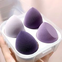 Beauty Blender Makeup Sponge Pack Details: Dimensions: 2.36" x 1.57" Materials: Hydrophilic Polyurethane Foam (Latex Free) Colors: Green, Purple, Pink Quantity in a Set: 4 pcs/box, 8 pcs/box Beauty Blender Set, Cushion Makeup, Beauty Blender Sponge, Alat Makeup, Blender Makeup, Makeup Blending, Beauty Blenders, Blush Beauty, Nail Drawing