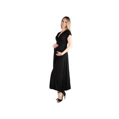 This maternity dress from 24Seven Comfort will be an instant favorite. This maternity dress from 24Seven Comfort will be an instant favorite. Jersey construction V-neck Cap sleevesFIT & SIZING 53.5-in. length from shoulder to hem Maxi length Slip-on stylingFABRIC & CARE Rayon, spandex Machine wash Imported Size: S-Mat. Color: Black. Gender: female. Age Group: adult. Bump Friendly Maternity Maxi Dress, Bump Friendly Maxi Maternity Dress, Elegant Nursing Friendly V-neck Dress, Bump Friendly V-neck Maternity Dress, Maternity V-neck Bump Friendly Dress, Bump-friendly V-neck Maternity Dress, Fitted V-neck Maternity Maxi Dress, Fitted V-neck Maxi Dress For Maternity Wear, Nursing Friendly V-neck Maternity Maxi Dress