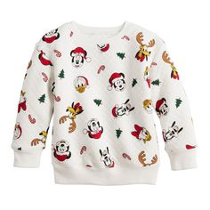 Give her wardrobe a festive refresh with this girls' Mickey Mouse and friends holiday sweatshirt from Jumping Beans. ©Disney Click on this KIDS APPAREL & SHOES GUIDE to find the perfect fit and more! Give her wardrobe a festive refresh with this girls' Mickey Mouse and friends holiday sweatshirt from Jumping Beans. ©Disney Click on this KIDS APPAREL & SHOES GUIDE to find the perfect fit and more! FEATURES Crewneck Long sleeves Mickey Mouse and friends design Fleece constructionFABRIC & CARE Cotton, polyester Machine wash Imported Size: 5. Color: Ivory Mickey Friends. Gender: female. Disney World Family Outfits, Disney World Christmas Outfit, Disney Christmas Outfits, Clothes Guide, Friends Graphic, Shoes Guide, Friends Design, Disney World Christmas, Friends Holiday