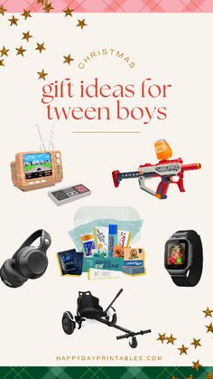 Unwrap joy with our Christmas gift guide for tween boys (ages 9-12)! Discover unique present ideas to spark smiles and create unforgettable holiday moments. Unique Gifts For Boys, Stocking Stuffers For Boys, Best Gifts For Boys, Stocking Stuffers For Teens, Teen Christmas Gifts, Cool Gifts For Teens, Presents For Boys, Cousin Gifts