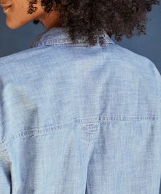 Finally, the chambray shirt you’ve been searching for. Classic heritage-inspired details throughout with an antique wash and relaxed fit to achieve that incredibly soft, lived-in look and feel that only gets better with wear. Taylor Stitch, Billy Reid, Utility Shirt, Chambray Shirt, Women's Shirts, Mens Bottom, Chambray, Womens Bottoms, Womens Shirts