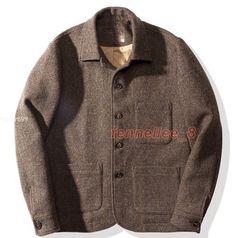 Store Categories Work Jacket Winter Warm Men's Wool Tweed Coat retro Casual Pockets Top Product Description Outer Shell Material 85% wool 15% nylon Department Men Style Overcoat Brand Unbranded Type Jacket Closure Button Occasion Business,Casual,Formal,Travel,Workwear Fabric Type Tweed Accents Button Vintage Yes Features All Seasons,Bodywarmer,Collared,Pockets Season Fall,Spring,Winter Pattern Solid Lining Material Cotton Insulation Material / Model / Theme Retro,American Country/Region of Manuf Business Brown Tweed Jacket With Patch Pockets, Brown Tweed Jacket With Patch Pockets For Business, Business Tweed Jacket With Patch Pockets For Fall, Business Tweed Outerwear With Patch Pockets, Brown Wool Coat With Pockets For Business, Classic Brown Tweed Jacket With Patch Pockets, Winter Sport Coat With Lapel Collar And Pockets, Winter Business Tweed Jacket With Patch Pockets, Casual Tweed Jacket With Lapel Collar