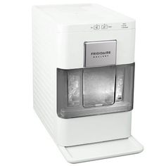 the frigidaire ice dispenser is white