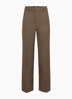 AGENCY PANT | Aritzia Straight Silhouette Dress Pants With Belt Loops For Office, Formal Dress Pants With Belt Loops, Formal Bottoms With Straight Silhouette, Business Dress Pants With Belt Loops, Business Dress Pants With Belt Loops And Straight Silhouette, Formal Bottoms With Belt Loops And Straight Silhouette, Formal Straight Silhouette Pants With Belt Loops, Office Bottoms With Concealed Placket And Straight Silhouette, Straight Silhouette Pants With Belt Loops