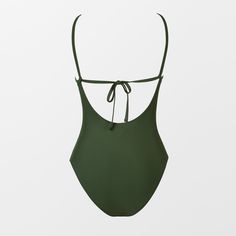 Dive into confidence with our Green Cutout Ruched Tummy Control One-Piece. Designed to flatter your figure with its strategic cutouts and ruched detailing, this swimsuit offers both style and support. The vibrant green color, strategic cutouts, and slimming features work together to create a trendy and figure-flattering look that can make the wearer feel confident and stylish while enjoying water activities or lounging by the pool or beach. Product code: DAA12E4E009RR Summer Halter Neck Swim Dress, Backless Swim Dress For Pool, Backless Swim Dress For Pool Beachwear, Backless Swim Dress For Beach Season, Summer Tankini With Built-in Bra, Stretch Summer Swimwear For Vacation, Summer Stretch Swimwear For Vacation, Summer Halter Neck Swimwear For Swimming, Beachy Halter Neck Swim Dress For Swimming