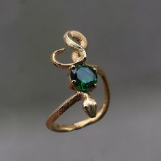 Snake Emerald Gold Plated Ring, 925 Sterling Silver Ring, Emerald Gold Snake Silver Ring, Emerald Snake Silver Ring, Animal Snake Jewelry - Etsy Luxury Fine Jewelry Yellow Gold Snake Ring, Green Snake Ring For Gift, Green Snake Ring Gift, Unique Gemstone Snake Ring For Promise, Unique Sterling Silver Emerald Ring With Gold Plating, Unique Gold Emerald Ring In Sterling Silver, Unique Round Snake Ring Gift, Unique Sterling Silver Emerald Ring Collectible, Unique Collectible Sterling Silver Emerald Ring