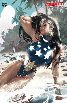 Ashe League Of Legends, Female Comic Characters, Wonder Woman Art, Swimsuit Edition, Arte Dc Comics, Dc Comics Artwork, Bd Comics, Dc Comics Characters, Comics Girl