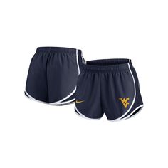 Stay cool and dry on hot days in these West Virginia Mountaineers Primetime Tempo shorts. Made by Nike, they feature sweat-wicking Dri-FIT technology to effectively manage moisture and mesh side panels for enhanced breathability. An adjustable waistband lets you customize the fit of these West Virginia Mountaineers shorts for all-day comfort.Stay cool and dry on hot days in these West Virginia Mountaineers Primetime Tempo shorts. Made by Nike, they feature sweat-wicking Dri-FIT technology to eff Blue Team Spirit Sports Bottoms, Nike Athletic Shorts With Breathable Fabric, Nike Athletic Fit Breathable Shorts, Team-colored Bottoms For Summer Sports, Nike Breathable Nylon Athletic Shorts, Team Spirit Athletic Shorts For Summer, Summer Team Spirit Athletic Shorts, Casual Team-colored Sports Shorts, Nike Moisture-wicking Nylon Athletic Shorts