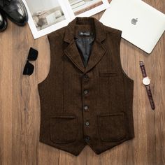 3 Colors Vintage Wool Vest, Men Casual Wool Waistcoat, Autumn Winter Warm Wool Waistcoat, Large Size Collar Wool Tweed Vest, Gift for Dad ★PRODUCT DETAILS★ MATERIAL:  Made of  Wool 15%-30% and Polyester, the fabric is wrinkle resistant, comfortable and durable, suitable for all occasions. Customized sizes can only be accepted for chest circumference for the time being, if you want to customize other sizes, please contact me. For more great deals and discounts, please visit my store https://www.etsy.com/shop/XiaoWuweekShop?ref=seller-platform-mcnav ★Note★ ★★Washing advice Hand wash or gentle express machine wash in water temperature below 30 degrees. For machine washing, please use a laundry bag of the right size. Use neutral washing liquid, wash dark and light colors separately. Do not use Business Vest With Buttons For Fall, Winter Tweed Vest With Pockets, Winter Business Blazer Vest, Wool Business Vest For Fall, Wool Vest For Business In Fall, Tweed Vest For Workwear In Fall, Winter Business Vest Single Breasted, Winter Business Single Breasted Vest, Winter Business Single-breasted Vest