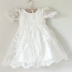 Baby Girl Baptism Christening Dress. Size 12m. Marching Bonnet. Flower Girl Dress. Baptism Dress Baby Blessing Dress, Blessing Dress, Baby Girl Baptism, Baby Blessing, Baby Planning, Baptism Dress, Christening Dress, Baptism Girl, Kids' Dresses