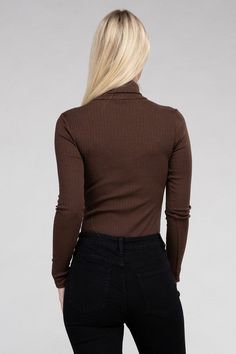 This Long-Sleeve Turtleneck Bodysuit is a versatile and stylish choice for your wardrobe. Its snug fit and seamless look give you a sleek and stylish look. The turtleneck design provides extra warmth while the long-sleeves make it great for cool weather. Whether you dress it up or down, it's sure to make a great addition for any occasion. Made in China Long-Sleeve Turtleneck Bodysuit Details : Style: Casual Print / Pattern: Solid Silhouette: Bodysuit Fit: Fitted Embellishment: Stretchy Neck Line Turtleneck Style, Turtleneck Bodysuit, Stylish Wardrobe, China Style, Vegan Fashion, Long Sleeve Turtleneck, Cooler Weather, China Fashion, Black Bodysuit